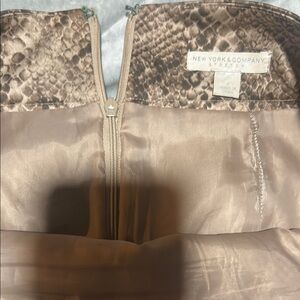 New York & Company Snake Print Dress